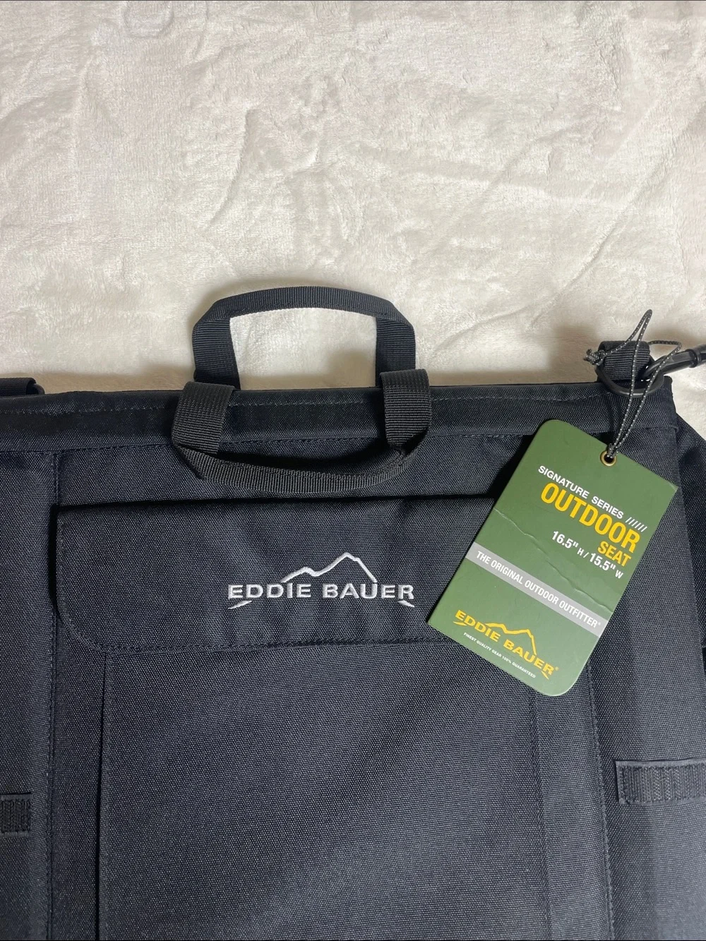 Eddie Bauer Black Foldable Outdoor Seat Messenger Bag